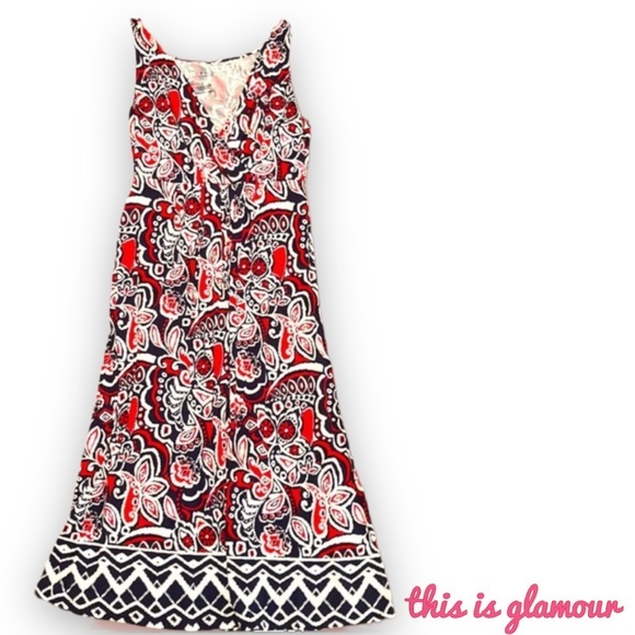 St. John's Bay Dresses & Skirts - St. John’s Bay Dress, Red, White & Blue! Size SM